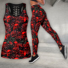 Scarlet Shadow Skulls Tanktop and Leggings