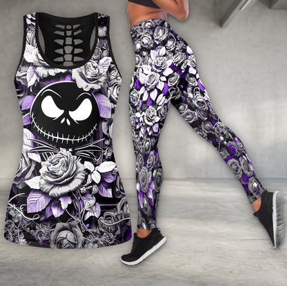 Dark Romance Skulls Art Tanktop and Leggings