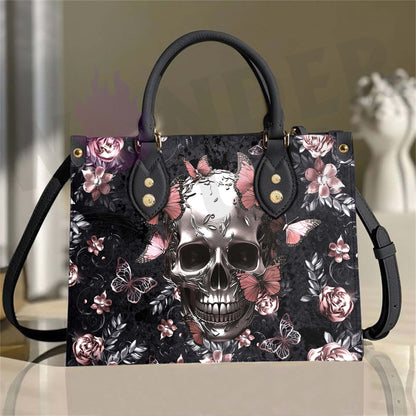 Wonder Skull structured tote bag solves the "I can't find anything in my bag" problem. The roomy interior fits your tablet, phone, wallet, water bottle, umbrella, and cosmetics — without the overstuffed look. Multiple interior pockets keep everything organized, so you're never digging around at checkout. Reinforced rivet corners and quality metal hardware ensure the bag holds up to daily use. Whether you're heading to work, running errands, or catching a flight, this tote keeps you looking put-together.