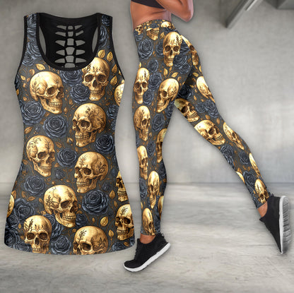 Golden Dusk Skull Harvest Tanktop and Leggings