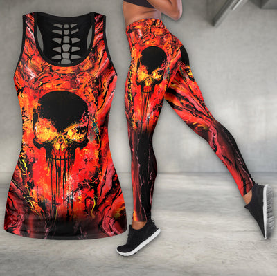 Molten Rage Scarlet Skull Tanktop and Leggings