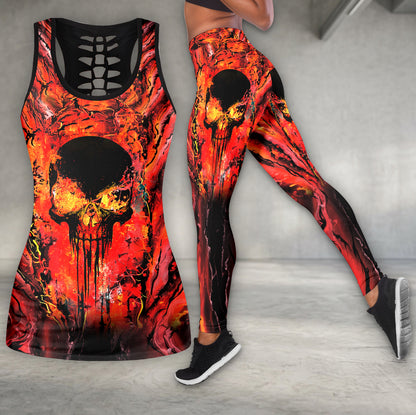 Molten Rage Scarlet Skull Tanktop and Leggings