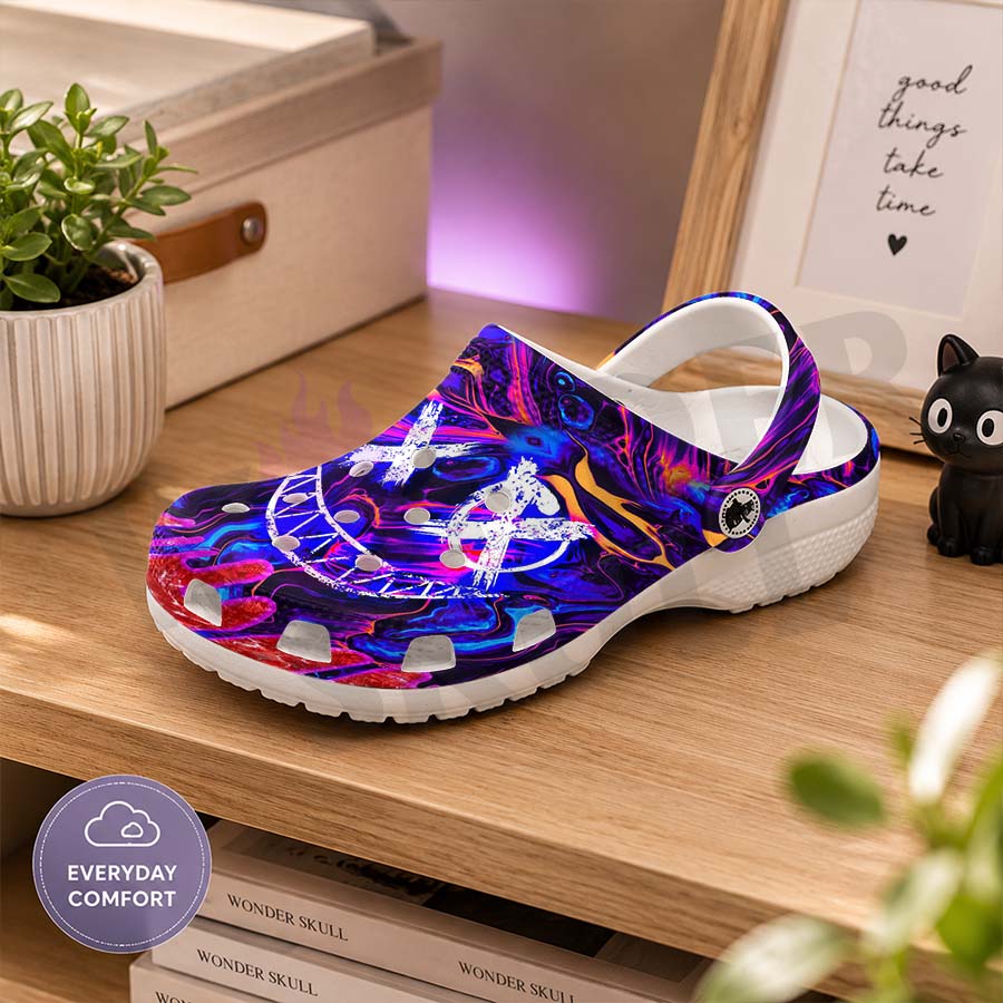 Wonder Skull Lightweight Clog Sandals are designed for all-day comfort. Featuring breathable ventilation holes, a cushioned footbed, and a pivoting heel strap, these versatile unisex clogs are perfect for use at home, outdoors, or at work — whatever your profession may be.