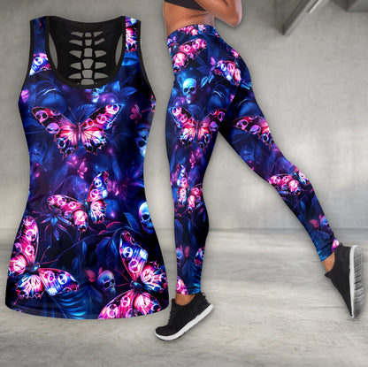 Neon Skull Butterfly Dream Tanktop and Legging