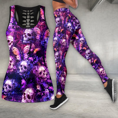 Purple Skull Butterfly Dream Tanktop and Legging