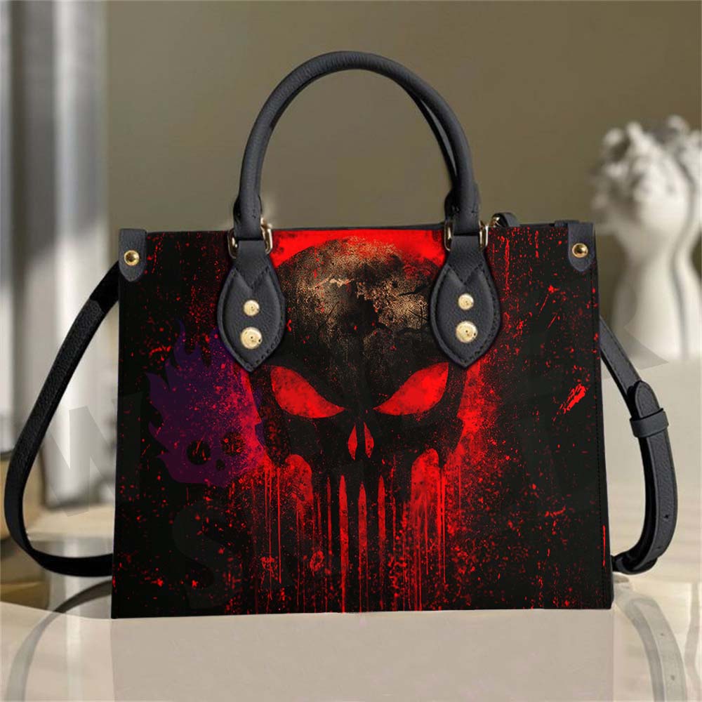 Wonder Skull structured tote bag solves the "I can't find anything in my bag" problem. The roomy interior fits your tablet, phone, wallet, water bottle, umbrella, and cosmetics — without the overstuffed look. Multiple interior pockets keep everything organized, so you're never digging around at checkout. Reinforced rivet corners and quality metal hardware ensure the bag holds up to daily use. Whether you're heading to work, running errands, or catching a flight, this tote keeps you looking put-together.