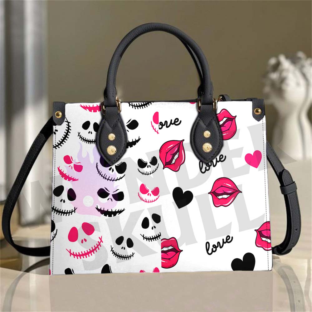 Wonder Skull structured tote bag solves the "I can't find anything in my bag" problem. The roomy interior fits your tablet, phone, wallet, water bottle, umbrella, and cosmetics — without the overstuffed look. Multiple interior pockets keep everything organized, so you're never digging around at checkout. Reinforced rivet corners and quality metal hardware ensure the bag holds up to daily use. Whether you're heading to work, running errands, or catching a flight, this tote keeps you looking put-together.