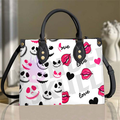 Wonder Skull structured tote bag solves the "I can't find anything in my bag" problem. The roomy interior fits your tablet, phone, wallet, water bottle, umbrella, and cosmetics — without the overstuffed look. Multiple interior pockets keep everything organized, so you're never digging around at checkout. Reinforced rivet corners and quality metal hardware ensure the bag holds up to daily use. Whether you're heading to work, running errands, or catching a flight, this tote keeps you looking put-together.