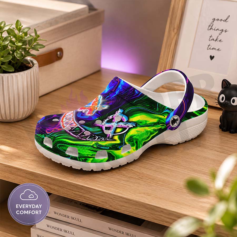 Wonder Skull Lightweight Clog Sandals are designed for all-day comfort. Featuring breathable ventilation holes, a cushioned footbed, and a pivoting heel strap, these versatile unisex clogs are perfect for use at home, outdoors, or at work — whatever your profession may be.