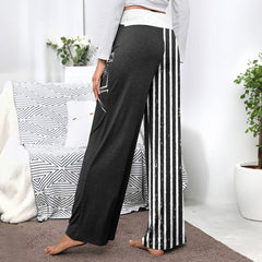 Shadow Skeleton Art Women's High-waisted Wide Leg Pants