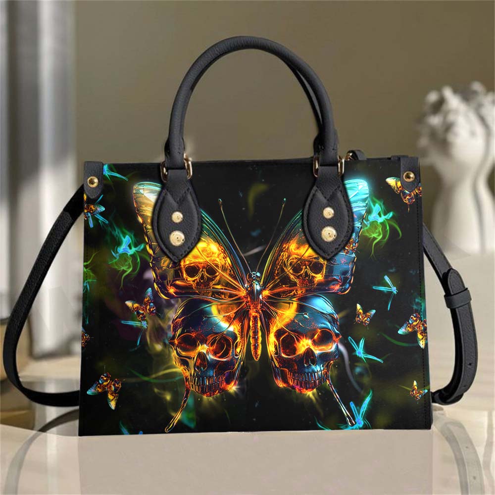 Wonder Skull structured tote bag solves the "I can't find anything in my bag" problem. The roomy interior fits your tablet, phone, wallet, water bottle, umbrella, and cosmetics — without the overstuffed look. Multiple interior pockets keep everything organized, so you're never digging around at checkout. Reinforced rivet corners and quality metal hardware ensure the bag holds up to daily use. Whether you're heading to work, running errands, or catching a flight, this tote keeps you looking put-together.