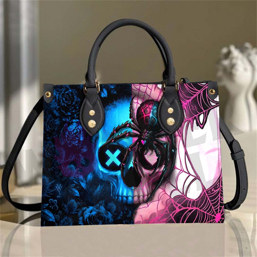 Wonder Skull structured tote bag solves the "I can't find anything in my bag" problem. The roomy interior fits your tablet, phone, wallet, water bottle, umbrella, and cosmetics — without the overstuffed look. Multiple interior pockets keep everything organized, so you're never digging around at checkout. Reinforced rivet corners and quality metal hardware ensure the bag holds up to daily use. Whether you're heading to work, running errands, or catching a flight, this tote keeps you looking put-together.