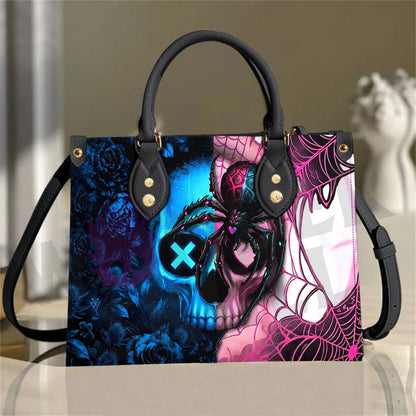 Wonder Skull structured tote bag solves the "I can't find anything in my bag" problem. The roomy interior fits your tablet, phone, wallet, water bottle, umbrella, and cosmetics — without the overstuffed look. Multiple interior pockets keep everything organized, so you're never digging around at checkout. Reinforced rivet corners and quality metal hardware ensure the bag holds up to daily use. Whether you're heading to work, running errands, or catching a flight, this tote keeps you looking put-together.