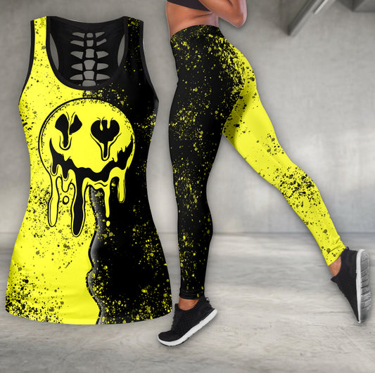 Melting Skull Smile Art Tanktop and Legging