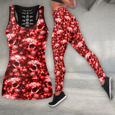 Scarlet Remnants Skull Garden Tanktop and Leggings