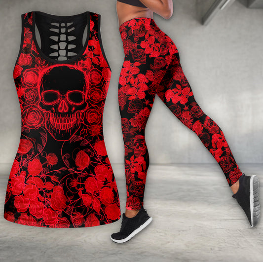 Eternal Rose Grave Pattern Tanktop and Leggings