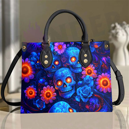 Wonder Skull structured tote bag solves the "I can't find anything in my bag" problem. The roomy interior fits your tablet, phone, wallet, water bottle, umbrella, and cosmetics — without the overstuffed look. Multiple interior pockets keep everything organized, so you're never digging around at checkout. Reinforced rivet corners and quality metal hardware ensure the bag holds up to daily use. Whether you're heading to work, running errands, or catching a flight, this tote keeps you looking put-together.