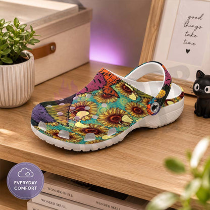 Wonder Skull Lightweight Clog Sandals are designed for all-day comfort. Featuring breathable ventilation holes, a cushioned footbed, and a pivoting heel strap, these versatile unisex clogs are perfect for use at home, outdoors, or at work — whatever your profession may be.