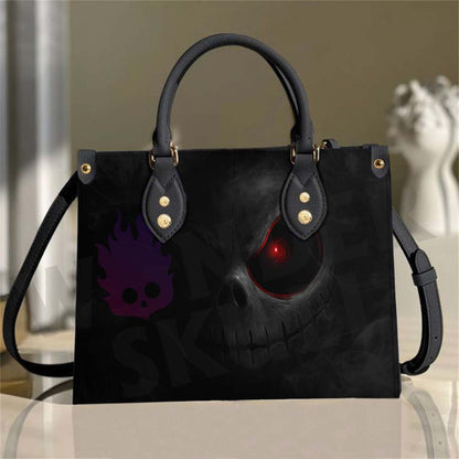 Wonder Skull structured tote bag solves the "I can't find anything in my bag" problem. The roomy interior fits your tablet, phone, wallet, water bottle, umbrella, and cosmetics — without the overstuffed look. Multiple interior pockets keep everything organized, so you're never digging around at checkout. Reinforced rivet corners and quality metal hardware ensure the bag holds up to daily use. Whether you're heading to work, running errands, or catching a flight, this tote keeps you looking put-together.