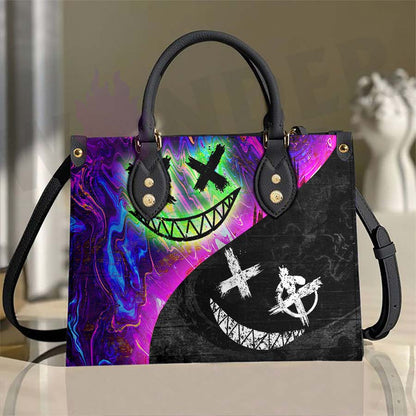 Wonder Skull structured tote bag solves the "I can't find anything in my bag" problem. The roomy interior fits your tablet, phone, wallet, water bottle, umbrella, and cosmetics — without the overstuffed look. Multiple interior pockets keep everything organized, so you're never digging around at checkout. Reinforced rivet corners and quality metal hardware ensure the bag holds up to daily use. Whether you're heading to work, running errands, or catching a flight, this tote keeps you looking put-together.