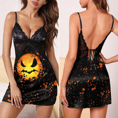 Skull Halloween Gothic & Punkrock Women's Sleepwear | Lace Cami Dress Nightgowns