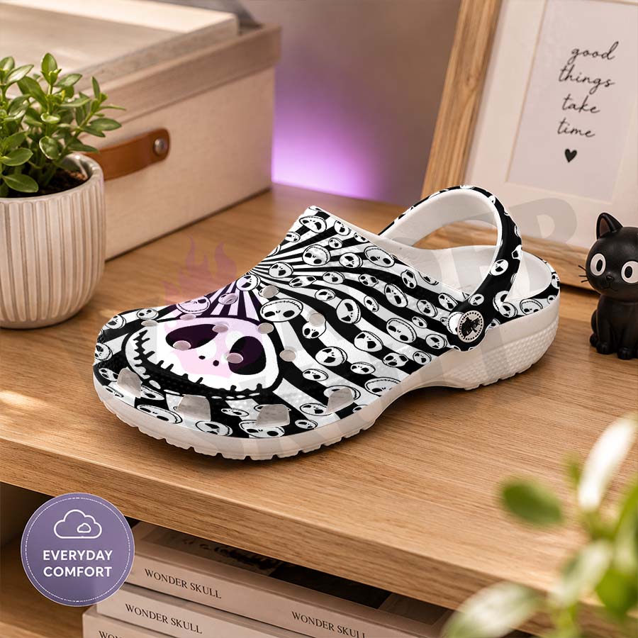 Wonder Skull Lightweight Clog Sandals are designed for all-day comfort. Featuring breathable ventilation holes, a cushioned footbed, and a pivoting heel strap, these versatile unisex clogs are perfect for use at home, outdoors, or at work — whatever your profession may be.