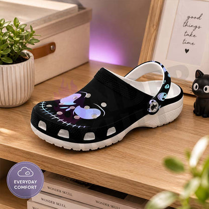 Wonder Skull Lightweight Clog Sandals are designed for all-day comfort. Featuring breathable ventilation holes, a cushioned footbed, and a pivoting heel strap, these versatile unisex clogs are perfect for use at home, outdoors, or at work — whatever your profession may be.