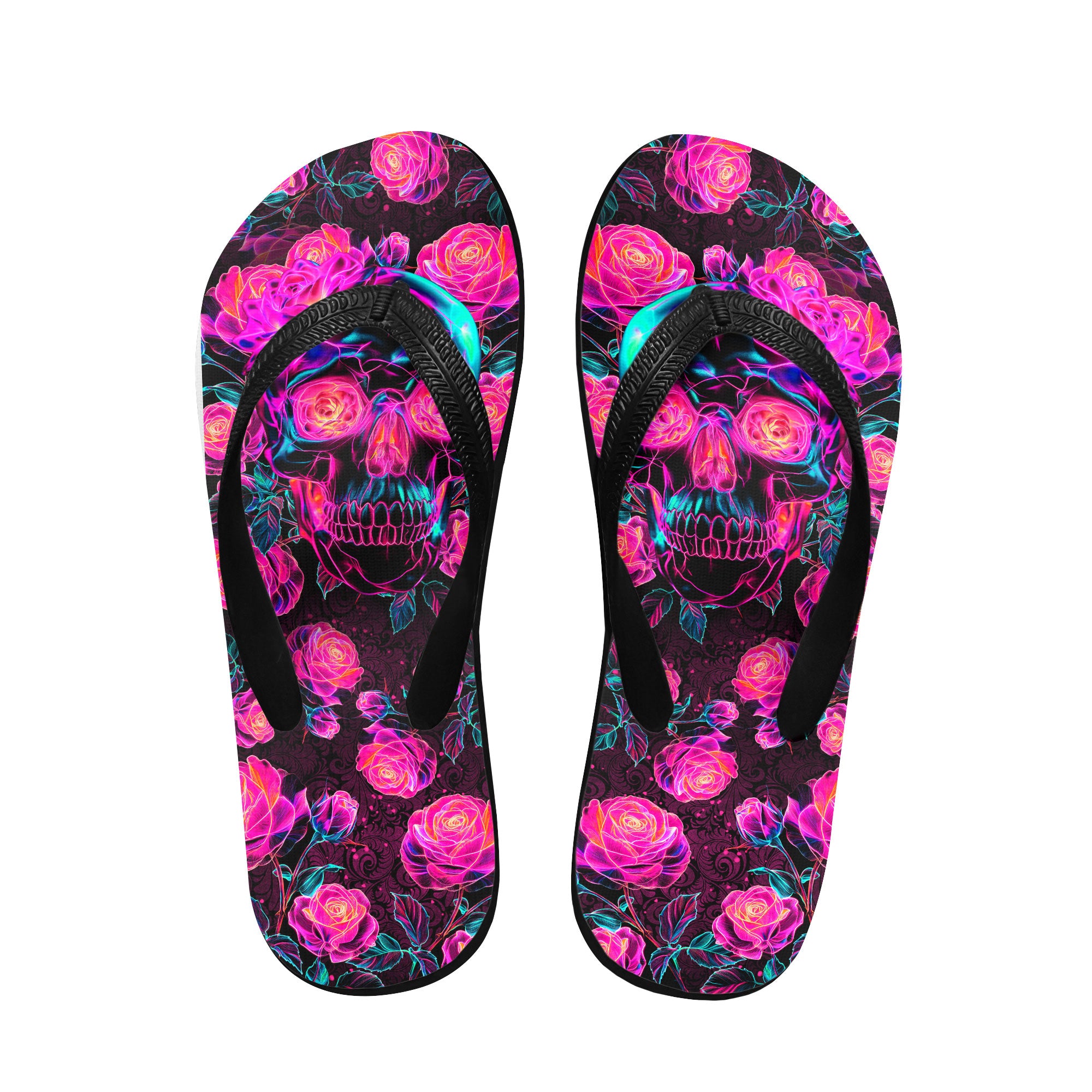 Image of a pair of beach flip flops with a sleek design, featuring a comfortable yoga mat footbed, non-slip sole, and water-friendly materials. Perfect for summer outings, beach walks, and casual occasions.