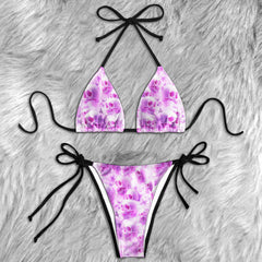 Skulls In The Clouds Micro Triangle Bikini Swimsuit
