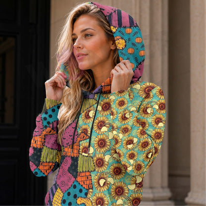 Women Hoodie and Leggings, Stitched Magic Wicked Smiles Outwear Pants Outfit