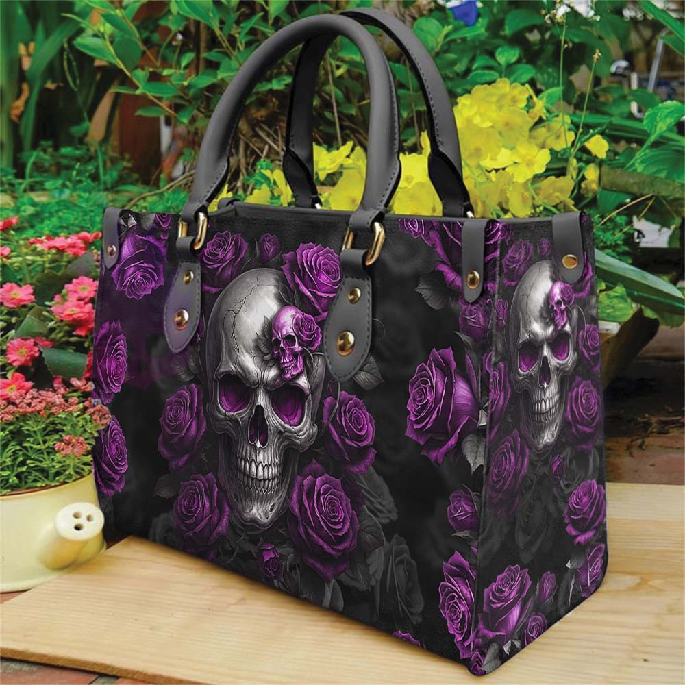 Wonder Skull structured tote bag solves the "I can't find anything in my bag" problem. The roomy interior fits your tablet, phone, wallet, water bottle, umbrella, and cosmetics — without the overstuffed look. Multiple interior pockets keep everything organized, so you're never digging around at checkout. Reinforced rivet corners and quality metal hardware ensure the bag holds up to daily use. Whether you're heading to work, running errands, or catching a flight, this tote keeps you looking put-together.