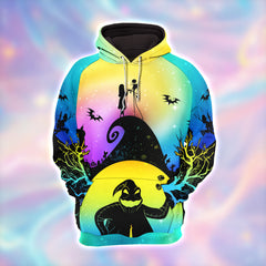 Women Hoodie and Leggings, Colorful Couple Nightmare Outwear Pants Outfit