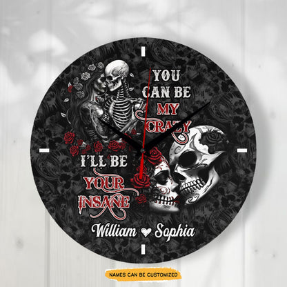 Krazy Love Elegant engraved clock, a sentimental keepsake for your special occasion and enduring love.