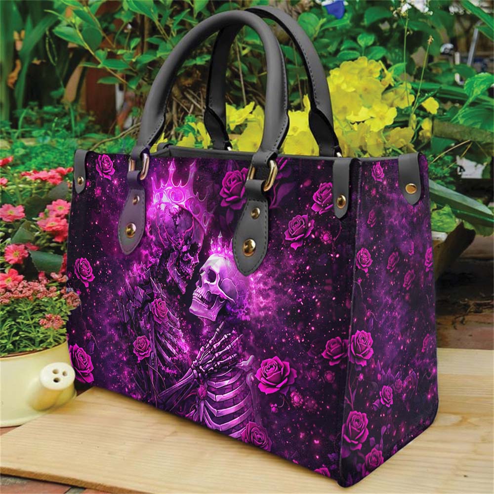 Wonder Skull structured tote bag solves the "I can't find anything in my bag" problem. The roomy interior fits your tablet, phone, wallet, water bottle, umbrella, and cosmetics — without the overstuffed look. Multiple interior pockets keep everything organized, so you're never digging around at checkout. Reinforced rivet corners and quality metal hardware ensure the bag holds up to daily use. Whether you're heading to work, running errands, or catching a flight, this tote keeps you looking put-together.