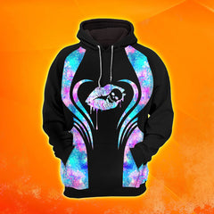 Galaxy Skull Lip Sexy Combo Hoodie and Leggings - Dark and edgy matching set with skull designs for a unique and stylish look.