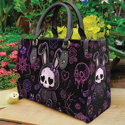 Wonder Skull structured tote bag solves the "I can't find anything in my bag" problem. The roomy interior fits your tablet, phone, wallet, water bottle, umbrella, and cosmetics — without the overstuffed look. Multiple interior pockets keep everything organized, so you're never digging around at checkout. Reinforced rivet corners and quality metal hardware ensure the bag holds up to daily use. Whether you're heading to work, running errands, or catching a flight, this tote keeps you looking put-together.