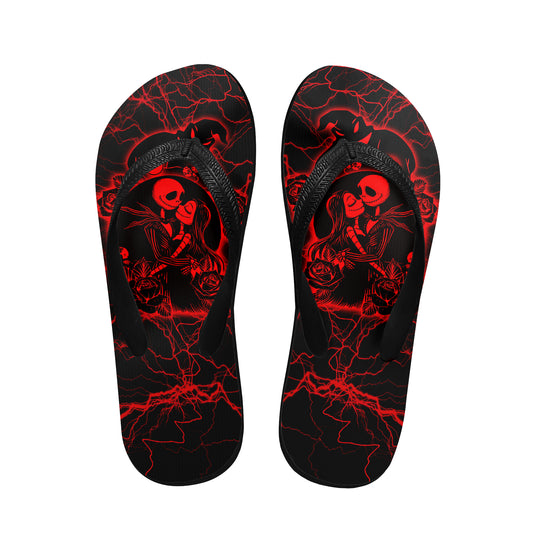 Image of a pair of beach flip flops with a sleek design, featuring a comfortable yoga mat footbed, non-slip sole, and water-friendly materials. Perfect for summer outings, beach walks, and casual occasions.