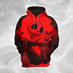 Women Hoodie and Leggings, Red Couple Nightmare Outwear Pants Outfit