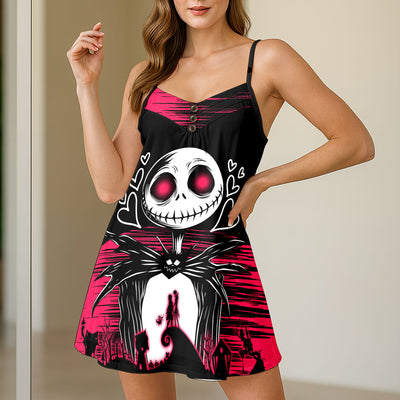 Spooky Sweethearts Art Short Cami Dress