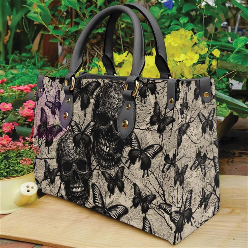 Wonder Skull structured tote bag solves the "I can't find anything in my bag" problem. The roomy interior fits your tablet, phone, wallet, water bottle, umbrella, and cosmetics — without the overstuffed look. Multiple interior pockets keep everything organized, so you're never digging around at checkout. Reinforced rivet corners and quality metal hardware ensure the bag holds up to daily use. Whether you're heading to work, running errands, or catching a flight, this tote keeps you looking put-together.