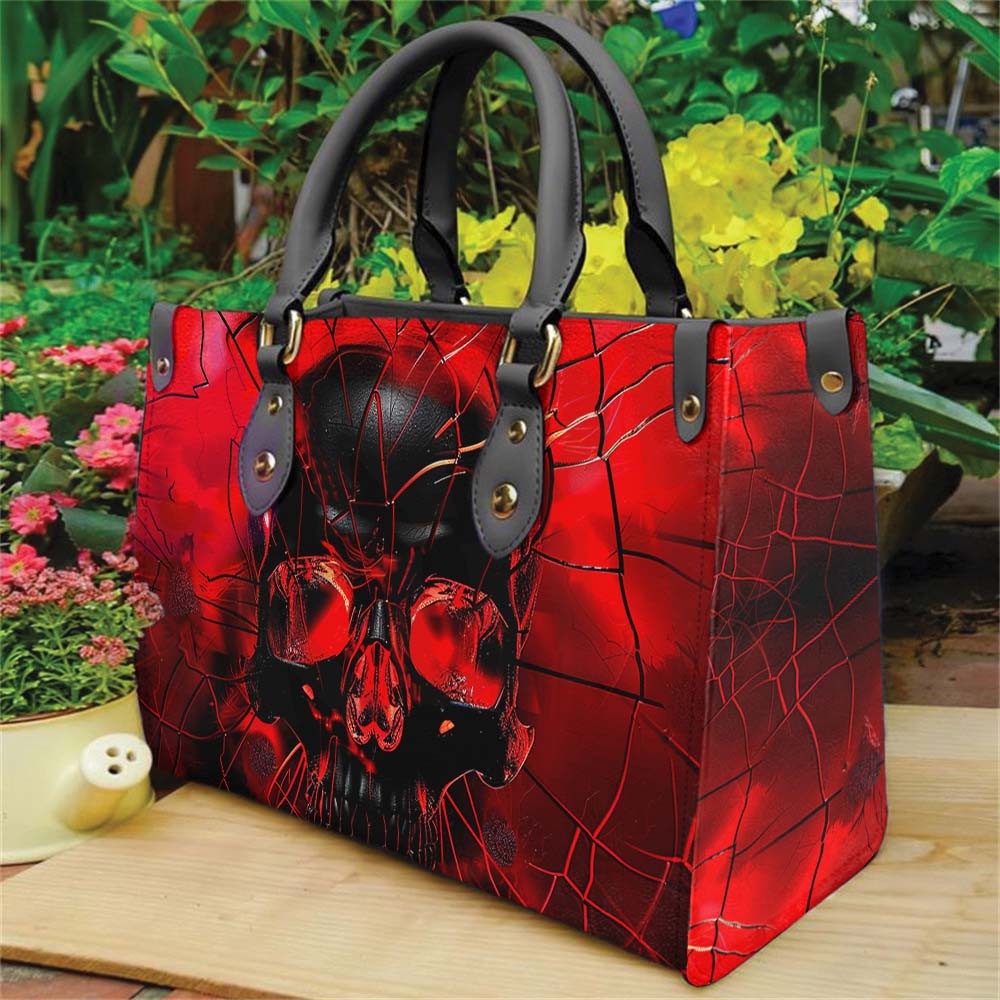 Wonder Skull structured tote bag solves the "I can't find anything in my bag" problem. The roomy interior fits your tablet, phone, wallet, water bottle, umbrella, and cosmetics — without the overstuffed look. Multiple interior pockets keep everything organized, so you're never digging around at checkout. Reinforced rivet corners and quality metal hardware ensure the bag holds up to daily use. Whether you're heading to work, running errands, or catching a flight, this tote keeps you looking put-together.