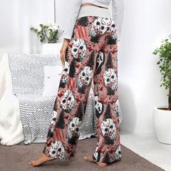 Blood Horror Theme Women's High-waisted Wide Leg Pants | Wonder Skull