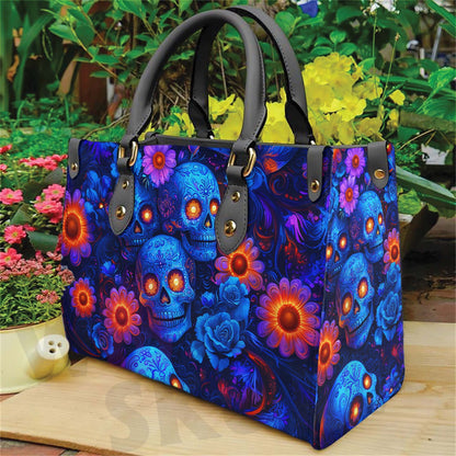 Wonder Skull structured tote bag solves the "I can't find anything in my bag" problem. The roomy interior fits your tablet, phone, wallet, water bottle, umbrella, and cosmetics — without the overstuffed look. Multiple interior pockets keep everything organized, so you're never digging around at checkout. Reinforced rivet corners and quality metal hardware ensure the bag holds up to daily use. Whether you're heading to work, running errands, or catching a flight, this tote keeps you looking put-together.