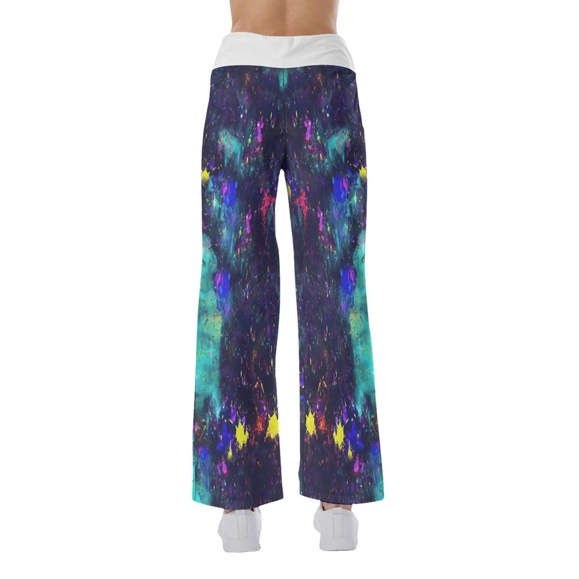 Colorful Emo Skull Gothic Backless tanktop and Wide Pants Sets - Wonder Skull