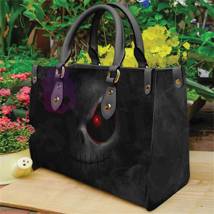 Wonder Skull structured tote bag solves the "I can't find anything in my bag" problem. The roomy interior fits your tablet, phone, wallet, water bottle, umbrella, and cosmetics — without the overstuffed look. Multiple interior pockets keep everything organized, so you're never digging around at checkout. Reinforced rivet corners and quality metal hardware ensure the bag holds up to daily use. Whether you're heading to work, running errands, or catching a flight, this tote keeps you looking put-together.