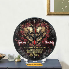 In My Heart engraved clock, a sentimental keepsake for your special occasion and enduring love.