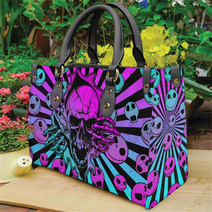 Wonder Skull structured tote bag solves the "I can't find anything in my bag" problem. The roomy interior fits your tablet, phone, wallet, water bottle, umbrella, and cosmetics — without the overstuffed look. Multiple interior pockets keep everything organized, so you're never digging around at checkout. Reinforced rivet corners and quality metal hardware ensure the bag holds up to daily use. Whether you're heading to work, running errands, or catching a flight, this tote keeps you looking put-together.