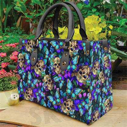 Wonder Skull structured tote bag solves the "I can't find anything in my bag" problem. The roomy interior fits your tablet, phone, wallet, water bottle, umbrella, and cosmetics — without the overstuffed look. Multiple interior pockets keep everything organized, so you're never digging around at checkout. Reinforced rivet corners and quality metal hardware ensure the bag holds up to daily use. Whether you're heading to work, running errands, or catching a flight, this tote keeps you looking put-together.