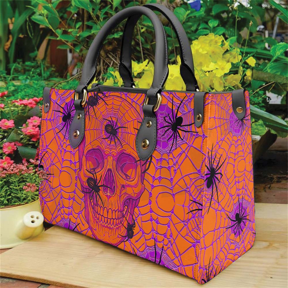 Wonder Skull structured tote bag solves the "I can't find anything in my bag" problem. The roomy interior fits your tablet, phone, wallet, water bottle, umbrella, and cosmetics — without the overstuffed look. Multiple interior pockets keep everything organized, so you're never digging around at checkout. Reinforced rivet corners and quality metal hardware ensure the bag holds up to daily use. Whether you're heading to work, running errands, or catching a flight, this tote keeps you looking put-together.