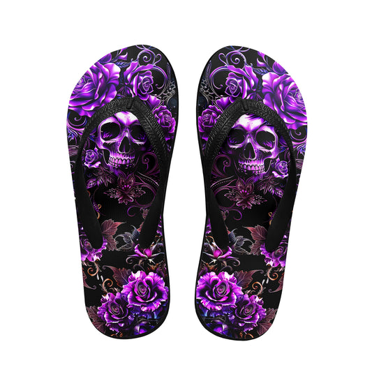 Image of a pair of beach flip flops with a sleek design, featuring a comfortable yoga mat footbed, non-slip sole, and water-friendly materials. Perfect for summer outings, beach walks, and casual occasions.